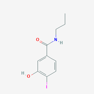 molecular formula C10H12INO2 B8015856 3-hydroxy-4-iodo-N-propylbenzamide 
