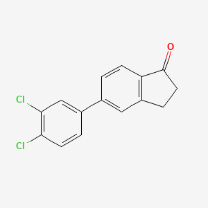 5-(3,4-Dichlorophenyl)-2,3-dihydro-1H-inden-1-one