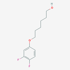 molecular formula C12H16F2O2 B8015969 6-(3,4-Difluorophenoxy)hexan-1-ol 