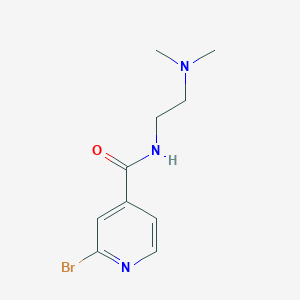 molecular formula C10H14BrN3O B8016003 2-bromo-N-(2-dimethylamino-ethyl)-isonicotinamide 