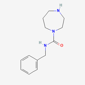 molecular formula C13H19N3O B8016022 N-Benzyl-1,4-diazepane-1-carboxamide 