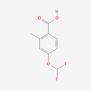 molecular formula C9H8F2O3 B8016048 4-Difluoromethoxy-2-methyl-benzoic acid 