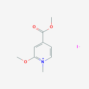 molecular formula C9H12INO3 B8016059 2-Methoxy-4-(methoxycarbonyl)-1-methylpyridinium iodide 