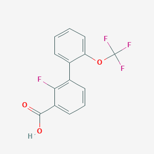 2-Fluoro-2'-(trifluoromethoxy)biphenyl-3-carboxylic acid