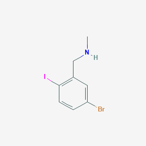 [(5-Bromo-2-iodophenyl)methyl](methyl)amine