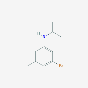 molecular formula C10H14BrN B8016193 3-Bromo-5-methyl-N-(propan-2-yl)aniline 