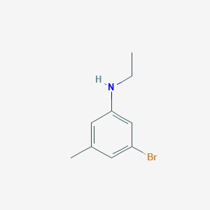 molecular formula C9H12BrN B8016195 (3-Bromo-5-methyl-phenyl)-ethyl-amine 