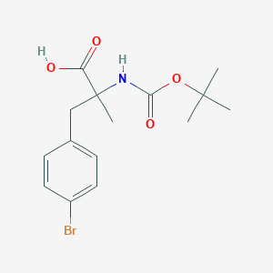 3-(4-Bromophenyl)-2-{[(tert-butoxy)carbonyl]amino}-2-methylpropanoic acid