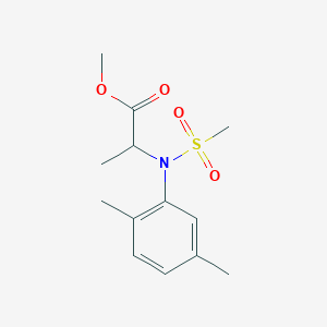 molecular formula C13H19NO4S B8016246 Methyl N-(2,5-dimethylphenyl)-N-(methylsulfonyl)alaninate 