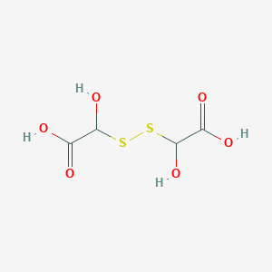 molecular formula C4H6O6S2 B8016349 2-[[Carboxy(hydroxy)methyl]disulfanyl]-2-hydroxyacetic acid 