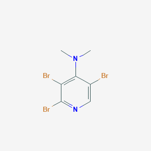 molecular formula C7H7Br3N2 B8016375 2,3,5-tribromo-N,N-dimethylpyridin-4-amine 