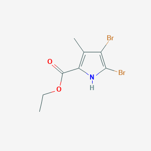 molecular formula C8H9Br2NO2 B8016625 ethyl 4,5-dibromo-3-methyl-1H-pyrrole-2-carboxylate 