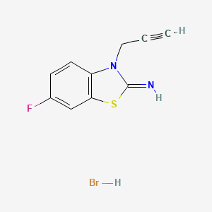 2-Imino-6-fluoro-3-propargylbenzothiazole hydrobromide