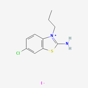 6-Chloro-3-propyl-1,3-benzothiazol-3-ium-2-amine;iodide