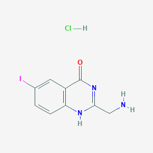 molecular formula C9H9ClIN3O B8016755 CID 86262180 