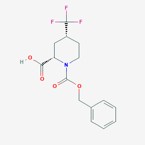 (2S,4R)-4-Trifluoromethyl-piperidine-1,2-dicarboxylic acid 1-benzyl ester