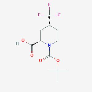 (2S,4R)-4-Trifluoromethyl-piperidine-1,2-dicarboxylic acid 1-tert-butyl ester