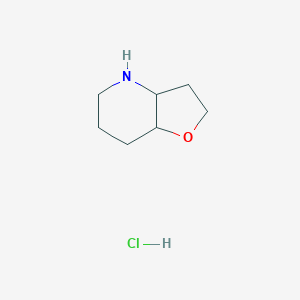 molecular formula C7H14ClNO B8016842 Octahydrofuro[3,2-b]pyridine hydrochloride 