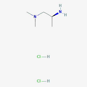 molecular formula C5H16Cl2N2 B8016845 [(2S)-2-aminopropyl]dimethylamine dihydrochloride 