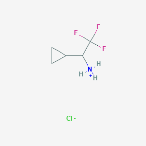 (1-Cyclopropyl-2,2,2-trifluoroethyl)azanium;chloride