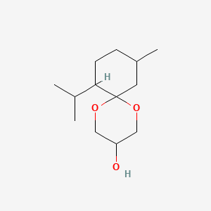 molecular formula C13H24O3 B8016903 1,5-Dioxaspiro[5.5]undecan-3-ol, 10-methyl-7-(1-methylethyl)- CAS No. 63187-41-7