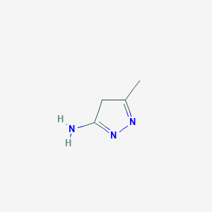 molecular formula C4H7N3 B8016905 4H-Pyrazol-3-amine, 5-methyl- 