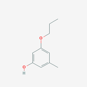 molecular formula C10H14O2 B8016947 3-Methyl-5-propoxyphenol 