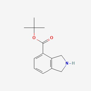 molecular formula C13H17NO2 B8016966 tert-butyl 2,3-dihydro-1H-isoindole-4-carboxylate 