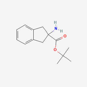 tert-butyl 2-amino-2,3-dihydro-1H-indene-2-carboxylate
