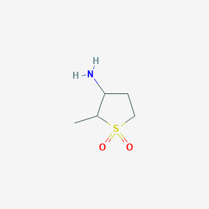 molecular formula C5H11NO2S B8017019 3-Amino-2-methyl-1lambda6-thiolane-1,1-dione 