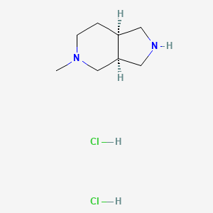 (3aS,7aR)-5-methyl-1,2,3,3a,4,6,7,7a-octahydropyrrolo[3,4-c]pyridine;dihydrochloride
