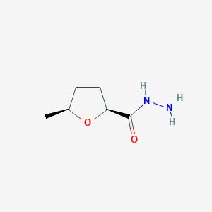 molecular formula C6H12N2O2 B8017043 (2S,5S)-5-methyloxolane-2-carbohydrazide 