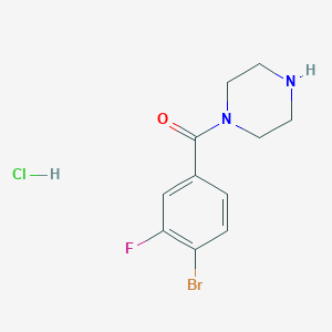 1-(4-Bromo-3-fluorobenzoyl)piperazine hydrochloride