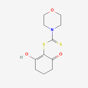 molecular formula C11H15NO3S2 B8017130 2-Hydroxy-6-oxo-1-cyclohexen-1-yl 4-morpholinecarbodithioate 