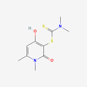 4-Hydroxy-1,6-dimethyl-2-oxo-1,2-dihydro-3-pyridinyl dimethyldithiocarbamate