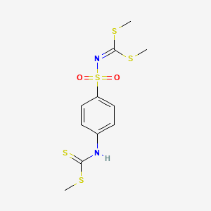 Dimethyl (4-{[(methylsulfanyl)carbothioyl]amino}phenyl)sulfonyldithioimidocarbonate