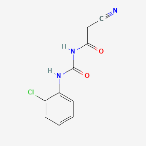 molecular formula C10H8ClN3O2 B8017178 N-(2-chlorophenyl)-N'-(cyanoacetyl)urea 