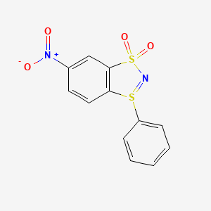 5-Nitro-1-phenyl-1lambda~4~,3,2-benzodithiazole 3,3-dioxide