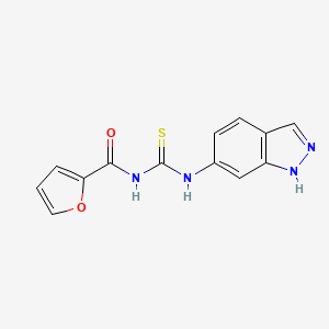 N-(2-furoyl)-N'-(1H-indazol-6-yl)thiourea