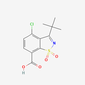 3-Tert-butyl-4-chloro-1,2-benzisothiazole-7-carboxylic acid 1,1-dioxide