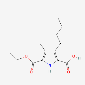 3-butyl-5-(ethoxycarbonyl)-4-methyl-1H-pyrrole-2-carboxylic acid
