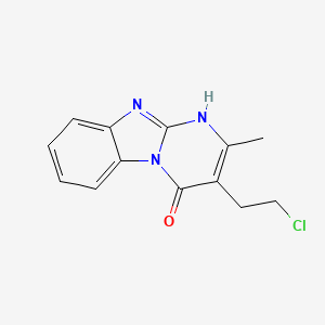 3-(2-chloroethyl)-2-methylpyrimido[1,2-a]benzimidazol-4(10H)-one
