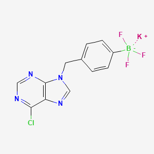 Potassium (4-((6-Chloro-9H-purin-9-yl)methyl)phenyl)trifluoroborate