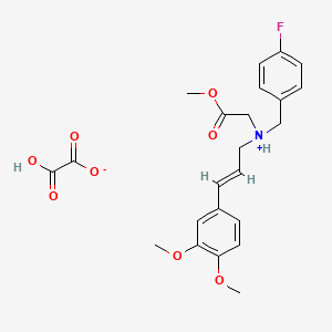 molecular formula C23H26FNO8 B8017280 Abamine oxalic acid salt 
