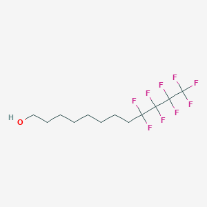 molecular formula C12H17F9O B8017322 9,9,10,10,11,11,12,12,12-Nonafluorododecan-1-OL CAS No. 133001-14-6