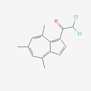 molecular formula C15H14Cl2O B8017338 2,2-Dichloro-1-(4,6,8-trimethyl-1-azulenyl)ethanone 
