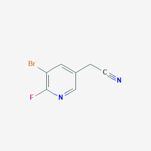 2-(5-Bromo-6-fluoropyridin-3-yl)acetonitrile