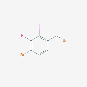 4-Bromo-3-fluoro-2-iodobenzyl bromide