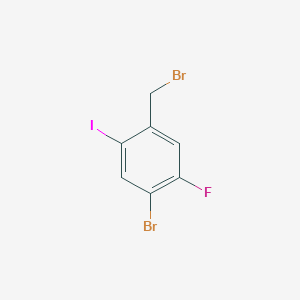 molecular formula C7H4Br2FI B8017450 4-Bromo-5-fluoro-2-iodobenzyl bromide 