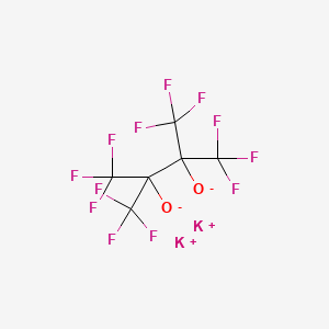 molecular formula C6F12K2O2 B8017464 Dipotassium 1,1,1,4,4,4-hexafluoro-2,3-bis(trifluoromethyl)butane-2,3-bis(olate) 